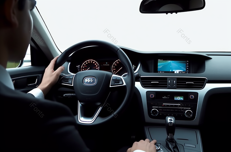 商务男士驾驶汽车内部摄影图,高清,摄影图,摄影图片,图片大全,摄影图免费下载